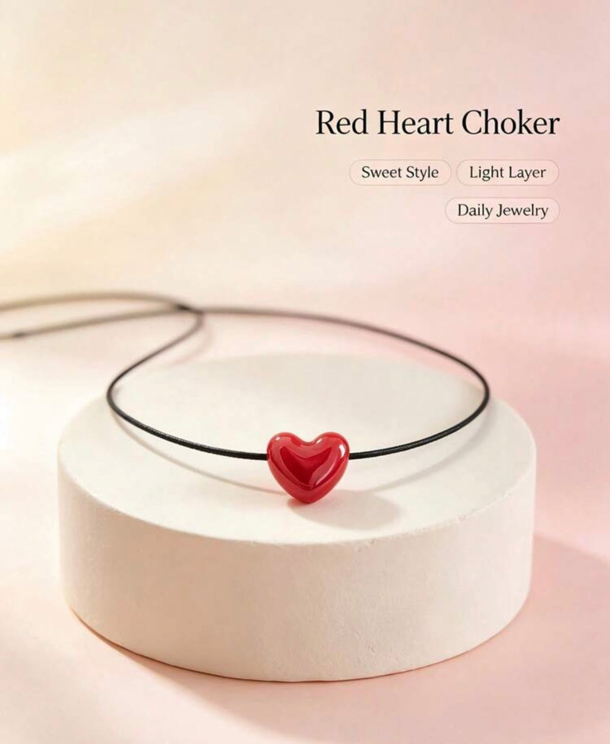 RED HEART NECKLACE