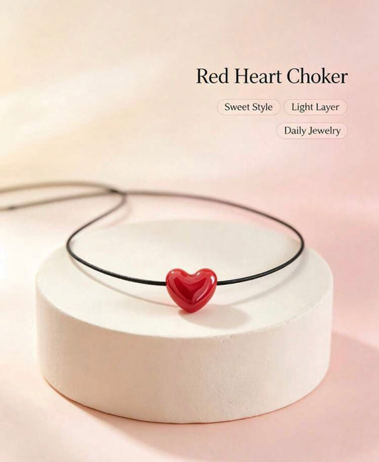 RED HEART NECKLACE